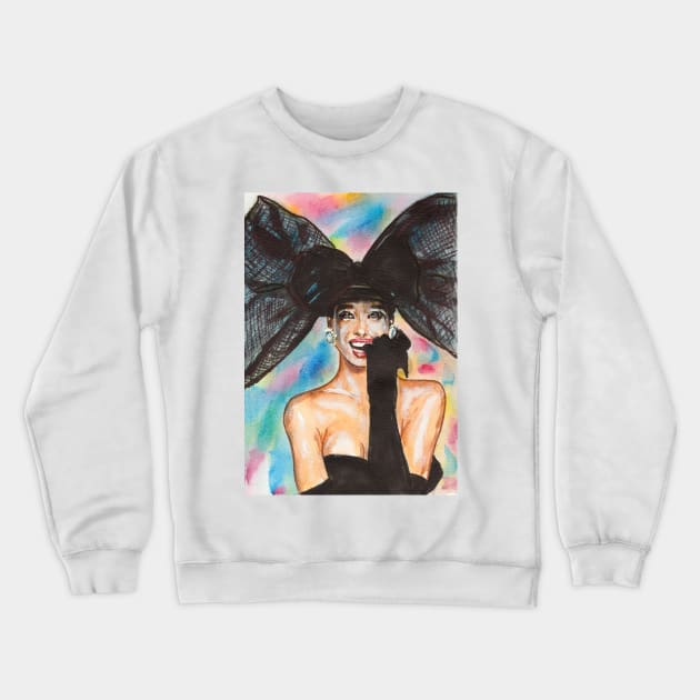 Christy Turlington Crewneck Sweatshirt by Svetlana Pelin